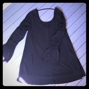 Long sleeve black dress